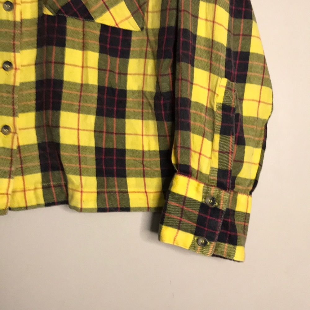 TopShop Washed Boxy Check Shirt - Picture 8 of 11